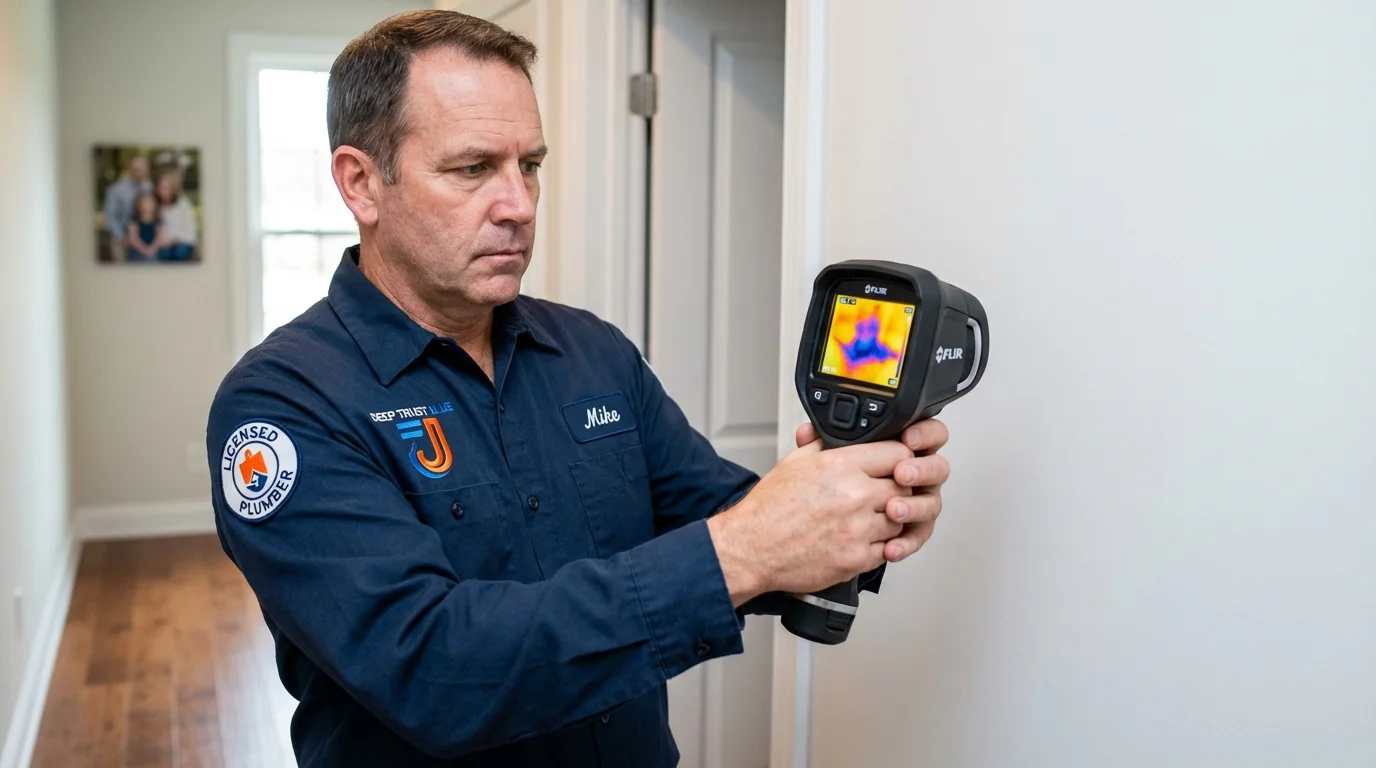 Thermal imaging leak detection by Johns Plumbing LLC in Mountain Ranch